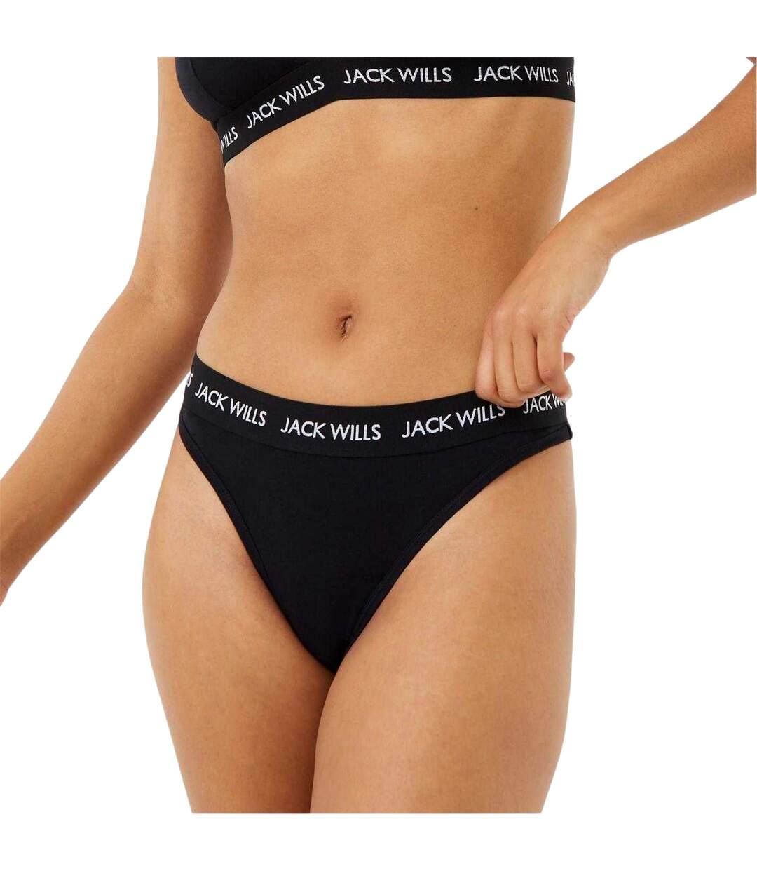 Lot De 3  Strings Motif/style Logo Deptford Femme Noir Jack Wills-3