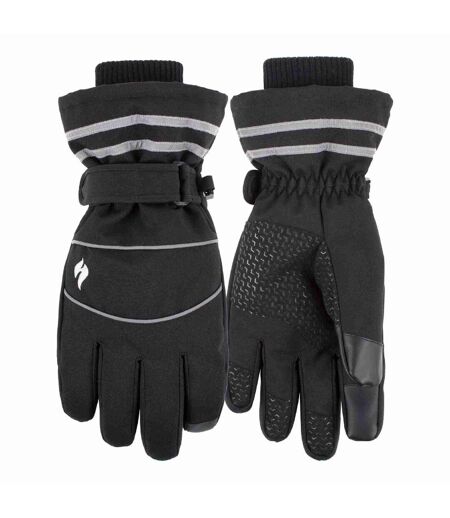 Mens Hi-Vis Reflective Thermal Work Gloves with Touchscreen Fingertips