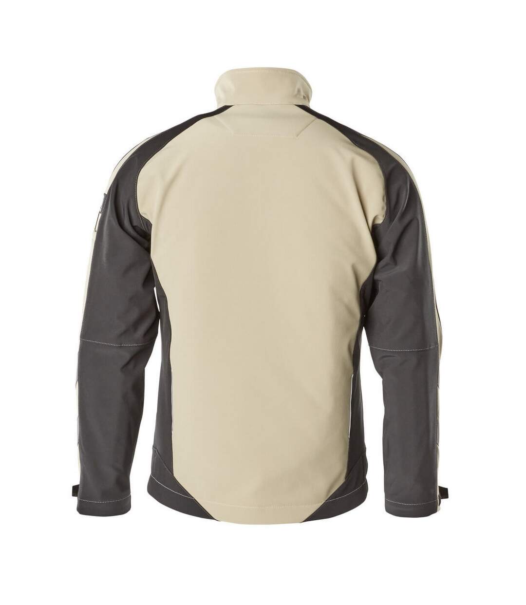 Mens Unique Dresden Soft Shell Jacket Light Khaki Black Mascot-2