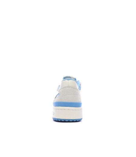 Baskets blanches/bleu homme adidas forum