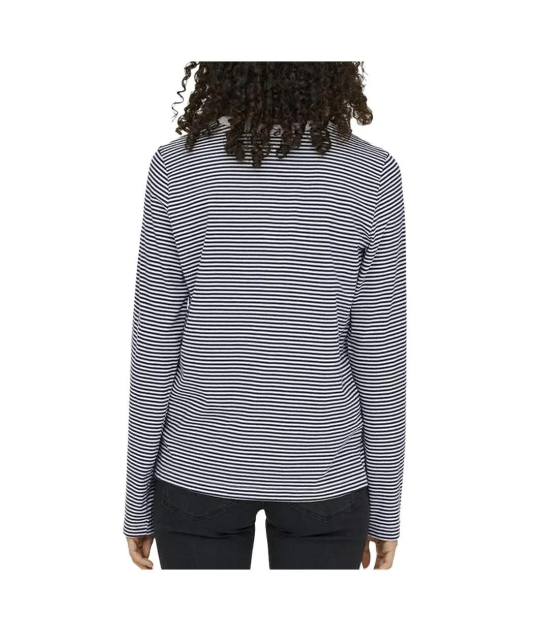 T-Shirt manches longues marine/blanche femme jdy pisa-2