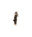 Womens/ladies Ribbed Bandeau Slim Maxi Dress Espresso Jack Wills-1