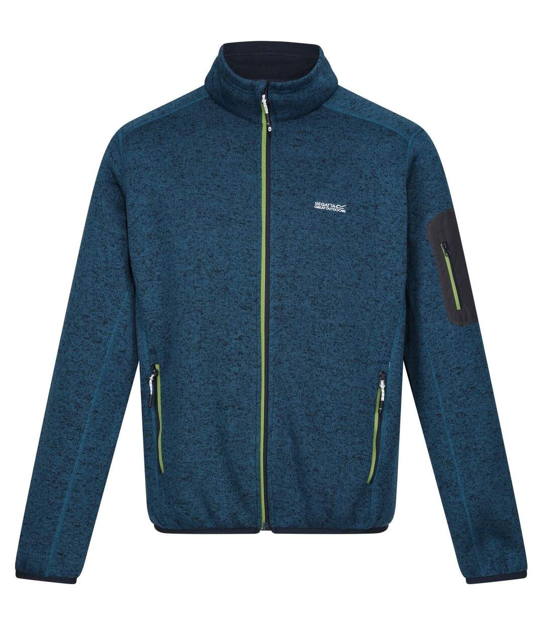 Veste Polaire Newhill Homme Bleu Sarcelle Foncé Vert Piquant Regatta-2