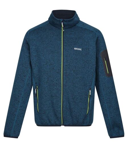 Veste Polaire Newhill Homme Bleu Sarcelle Foncé Vert Piquant Regatta