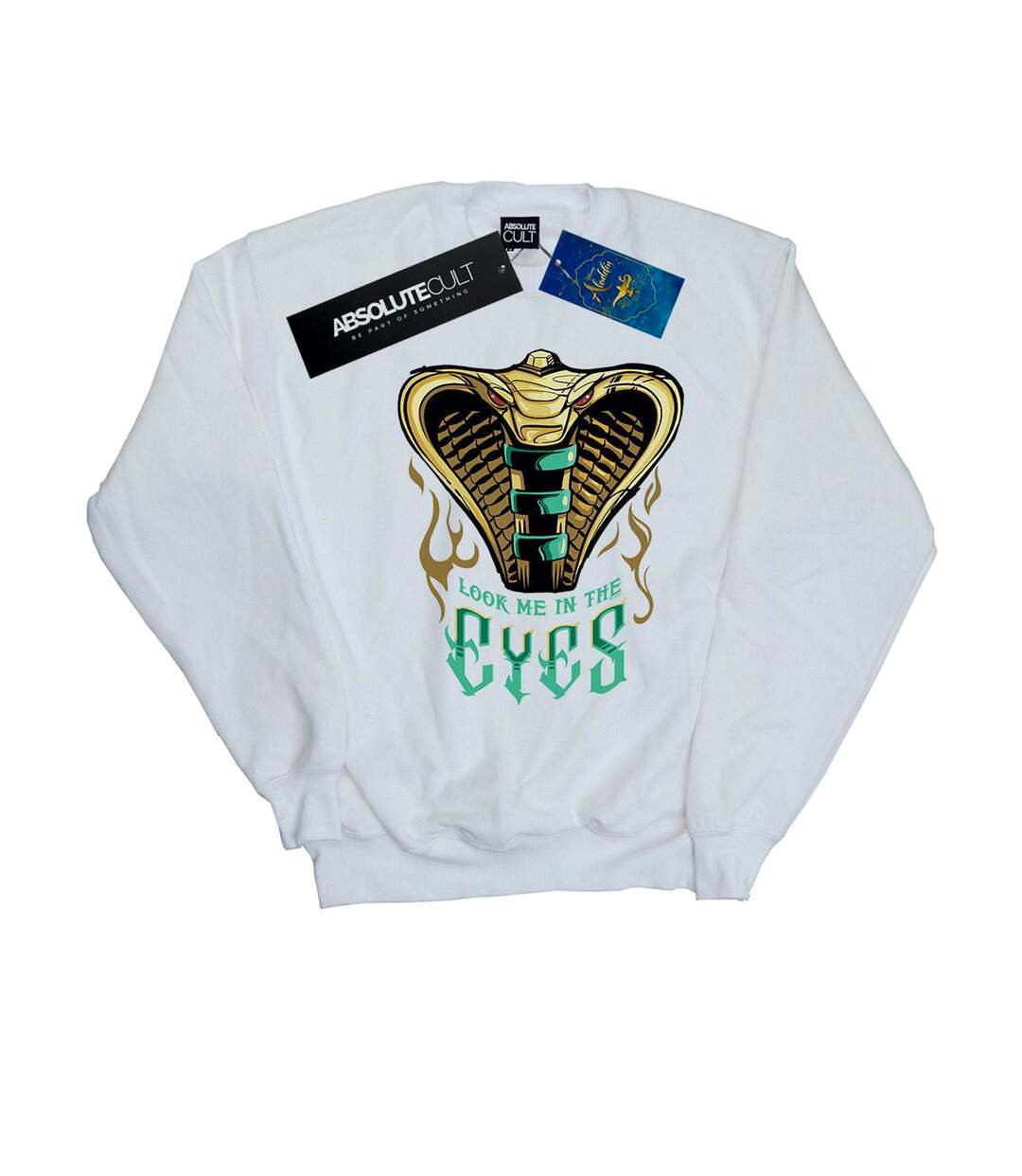 Disney Sweatshirt Womens/Ladies Aladdin Movie Jafar Snake Eyes (Blanc) - UTBI5406-1