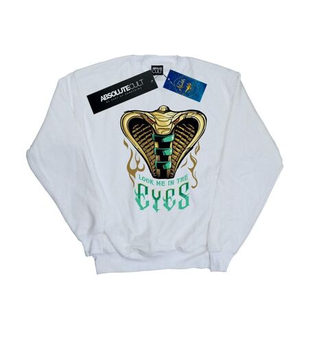 Disney Sweatshirt Womens/Ladies Aladdin Movie Jafar Snake Eyes (Blanc) - UTBI5406