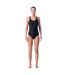 Maillot De Bain 1 Pièce Seaweed Femme Noir Aquawave-1