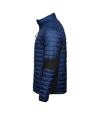Teejays Mens Padded Full Zip Crossover Jacket (Navy/Black)