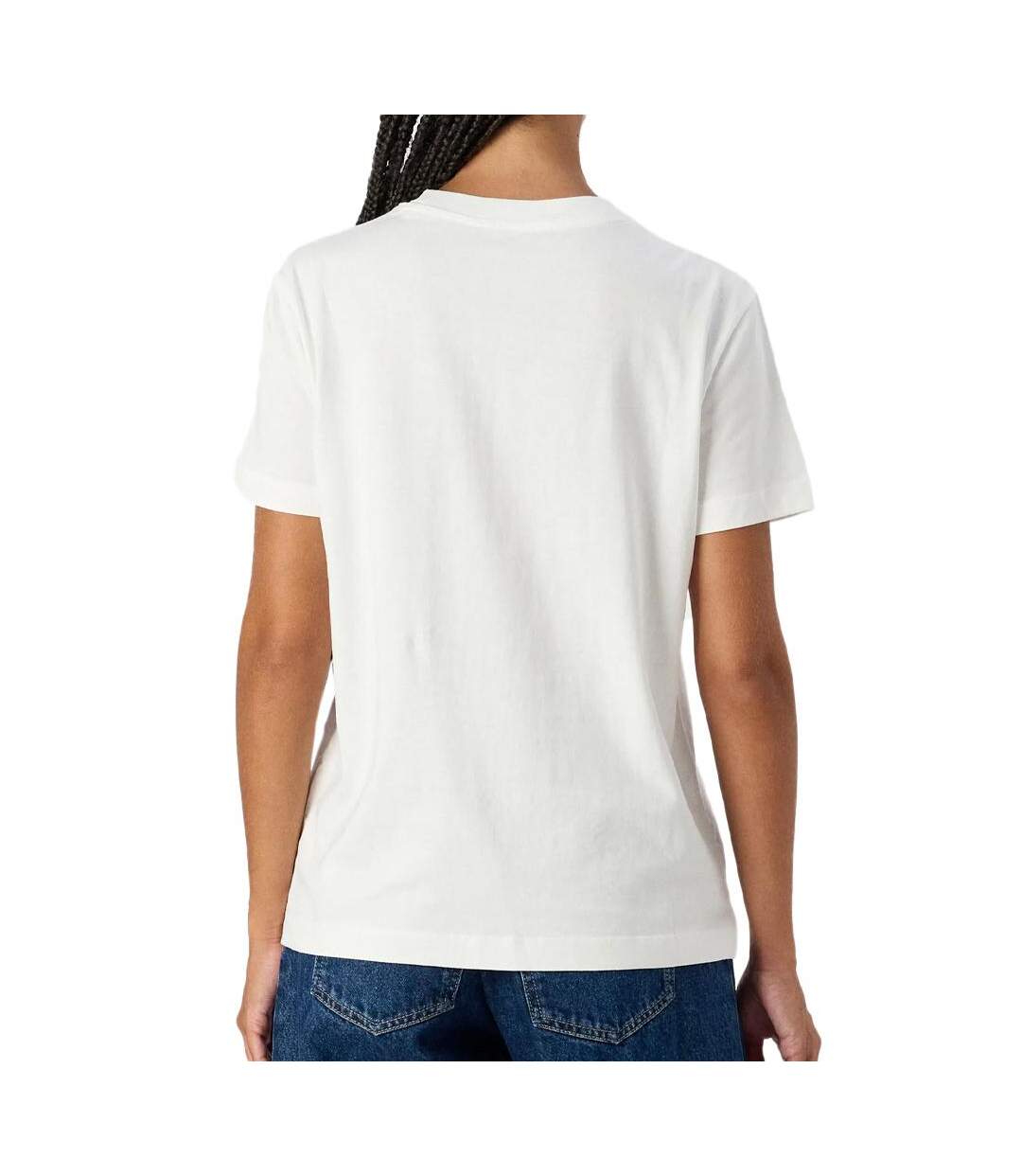 T-shirt Blanc Femme Calvin Klein Jeans Embroidered - L-2