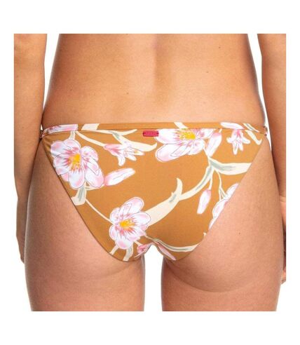 Bas de Bikini Marron à fleurs Femme Roxy Printed Beach Classics - M