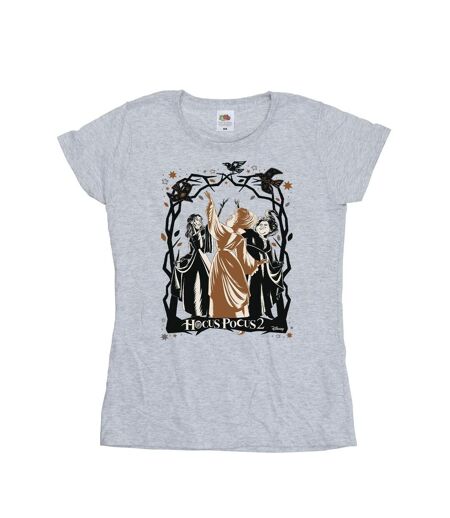 Disney T-shirt en coton Femmes/Ladies Hocus Pocus Birds (Gris sportif) - UTBI48505