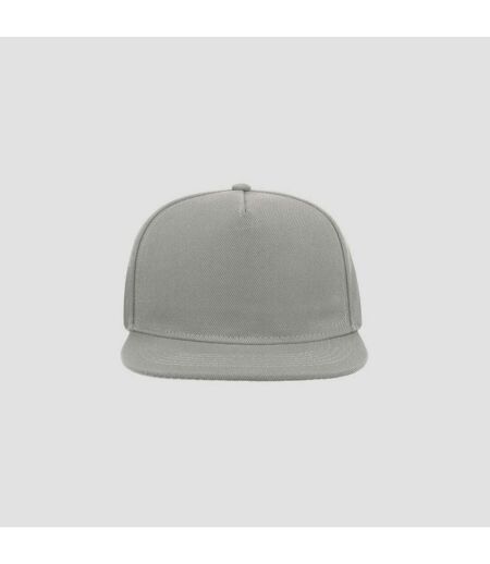 Atlantis Flat Visor 5 Panel Cap (White) - UTAB216