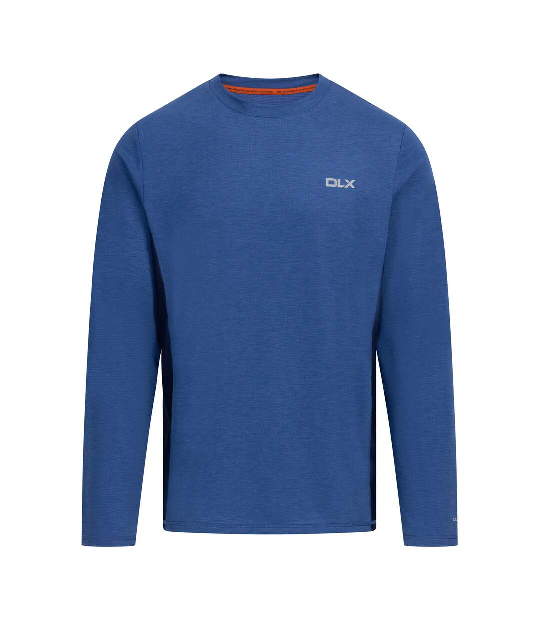 T-shirt Uni Manches Longues Charlie Homme Bleu Indigo Chiné Trespass-1