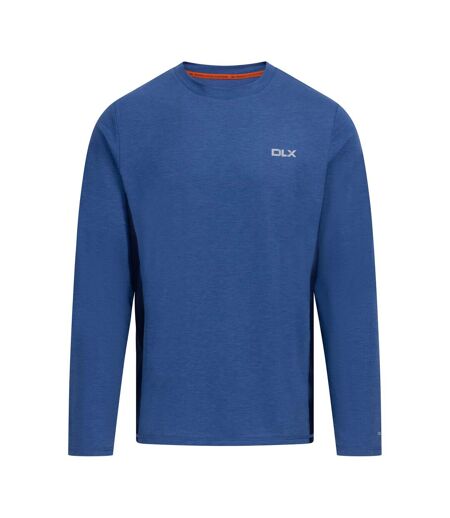 T-shirt Uni Manches Longues Charlie Homme Bleu Indigo Chiné Trespass