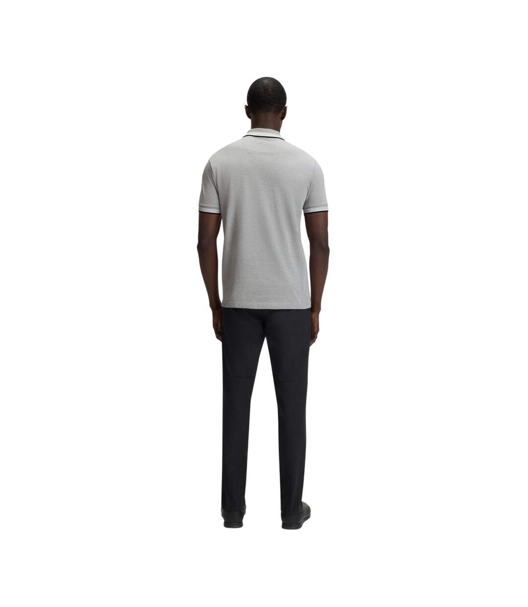 Mens Paddy Euro Polo Shirt Silver Boss-3