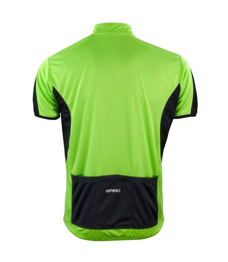 Spiro Mens Bikewear Full Zip Performance Jacket (Green/Black) - UTBC5515