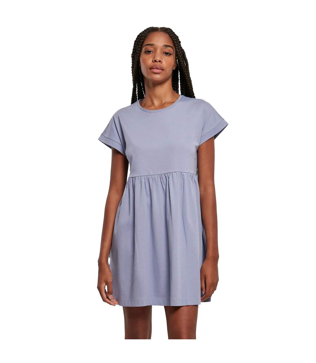 Robe T-shirt Empire Valance Femme Bleuet Givré Urban Classics-3