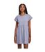 Robe T-shirt Empire Valance Femme Bleuet Givré Urban Classics-3