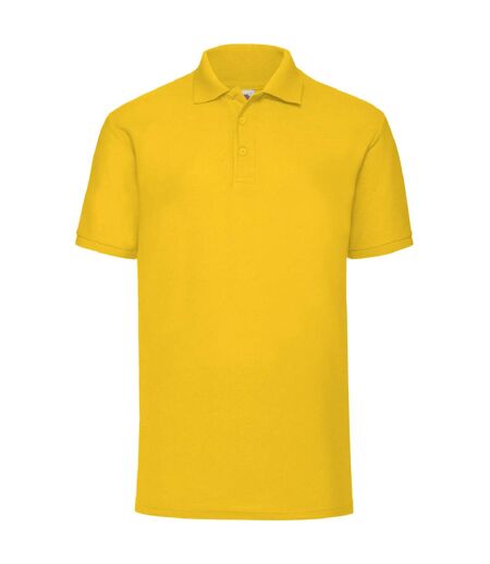 Fruit Of The Loom Mens 65/35 Pique Short Sleeve Polo Shirt (Sunflower) - UTBC388