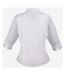 Premier 3/4 Sleeve Poplin Blouse / Plain Work Shirt (White)