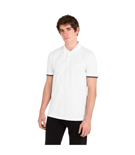 Mens Phillipson Collared Polo Shirt White Boss