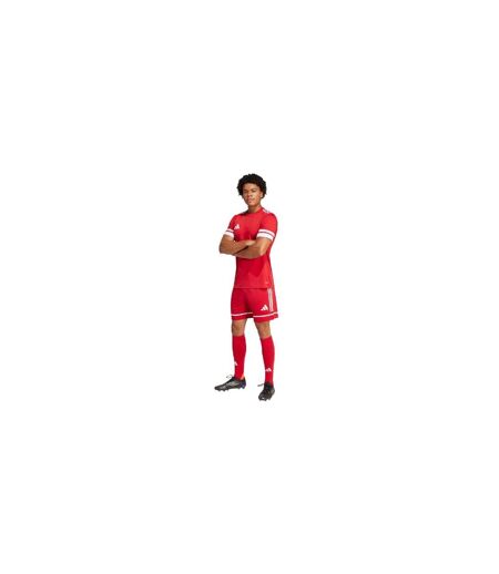 Short De Foot Motif/style 3 Rayures Squadra Homme Rouge Adidas