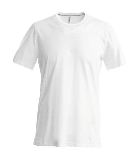 T-shirt à manches courtes coupe cintrée  pour homme blanc Kariban