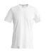 T-shirt à manches courtes coupe cintrée  pour homme blanc Kariban-1