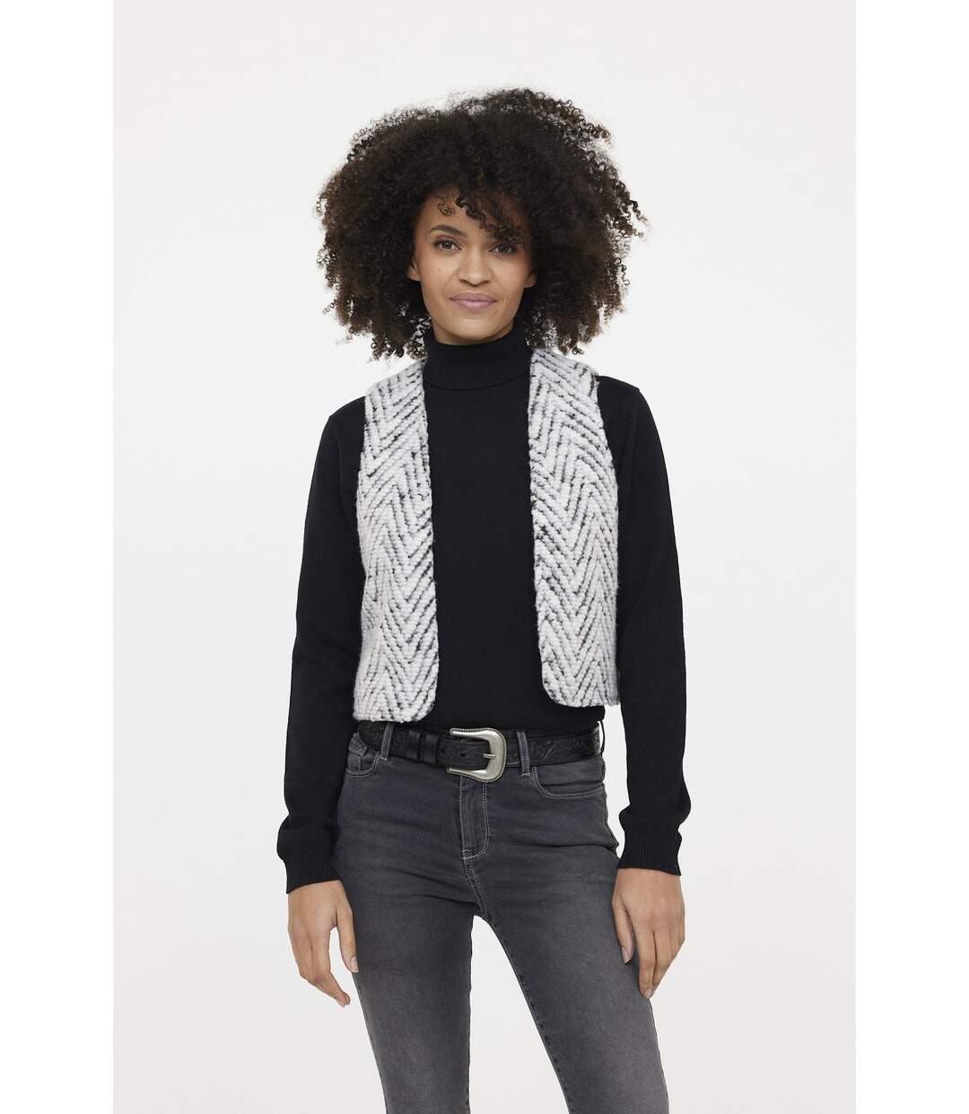 Gilet FUMIRA Ivory-1