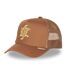 Casquette trucker avec filet et logo brodé Gold & Brown Rock'n Free Life-1