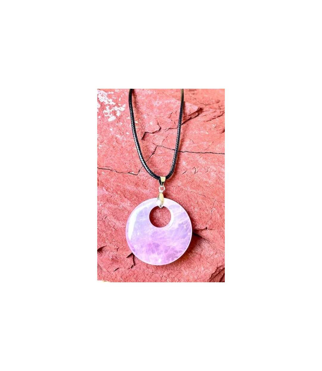 Collier d'harmonisation en quartz rose