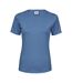 Womens/ladies Interlock T-shirt Ocean Blue Tee Jays-1