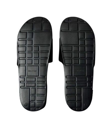 Mens Essential Flat Sliders Triple Black Calvin Klein
