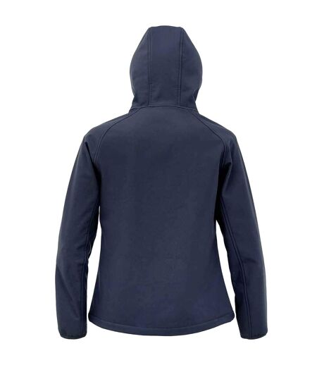 Womens/ladies Recycled Printable Soft Shell Jacket Navy Result Genuine Recycled