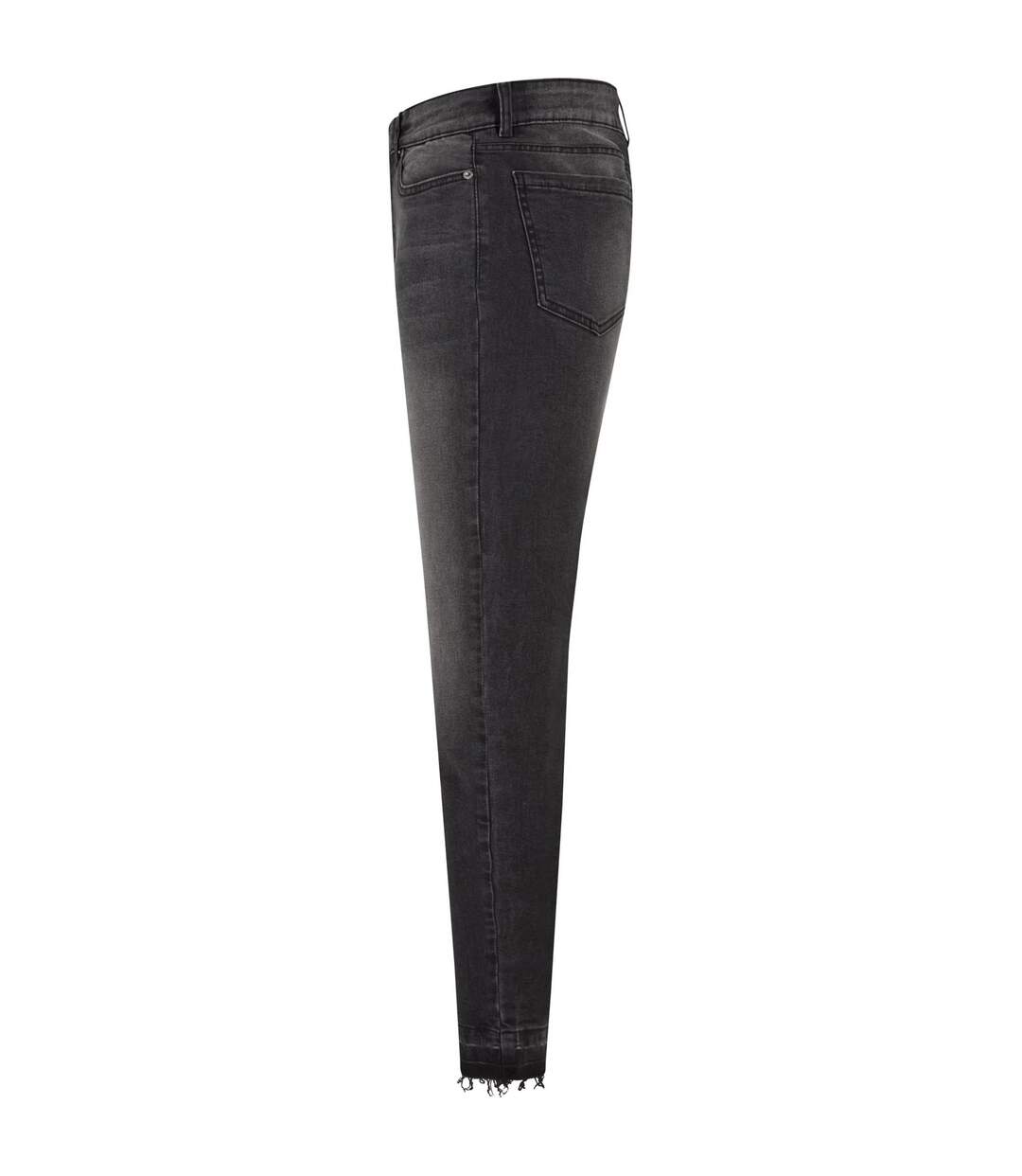 Womens/ladies High Waist Skinny Jeans Real Black Washed Urban Classics-3