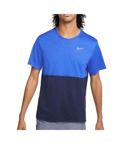 T-shirt bleu/marine homme nike run - l