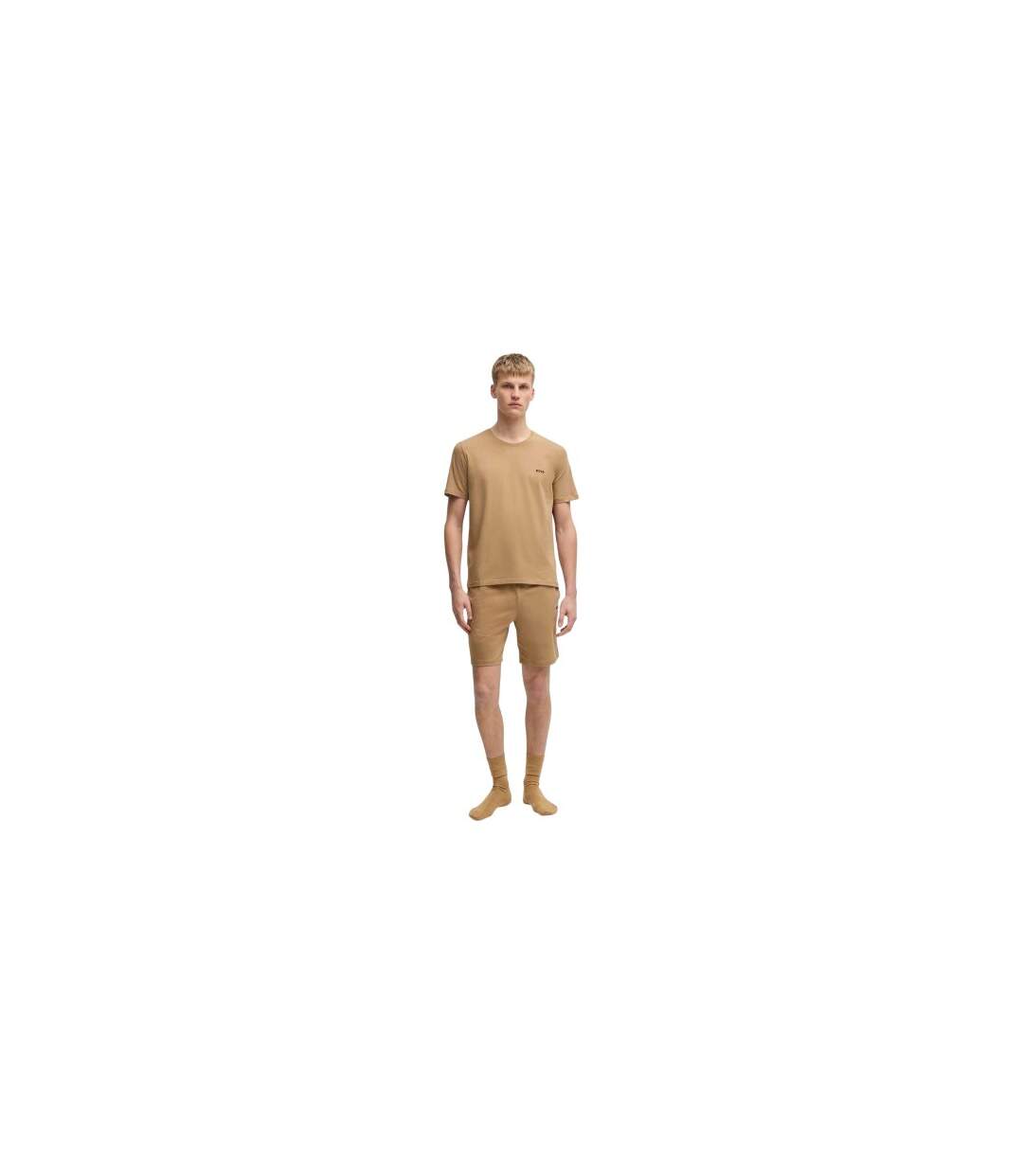 T-shirt Manches Courtes Mixmatch Homme Beige Boss-1