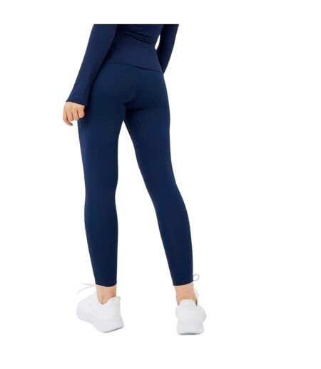 Womens/ladies Core High Rise Leggings Navy USA Pro