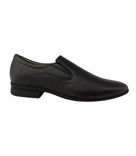Mens Slip Low Heel Formal Shoes Black Firetrap