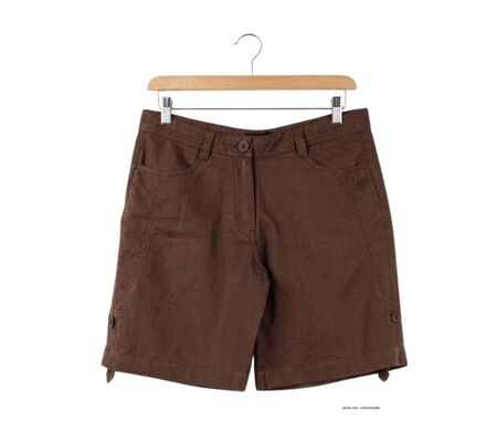 Short grandes tailles Femme AXONE MAGO2 : l'élégance naturelle du coton et lin à longueur réglable