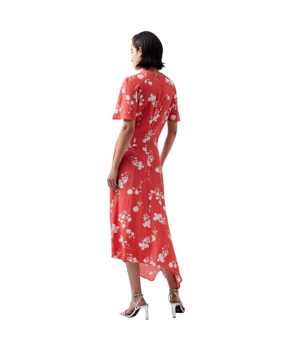 Womens/ladies Keyhole Midi Dress Cayenne French Connection-3