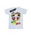 Disney Womens/Ladies Mickey And Minnie Mouse Hippie Love Cotton Boyfriend T-Shirt (Blanc) - UTBI36174-1
