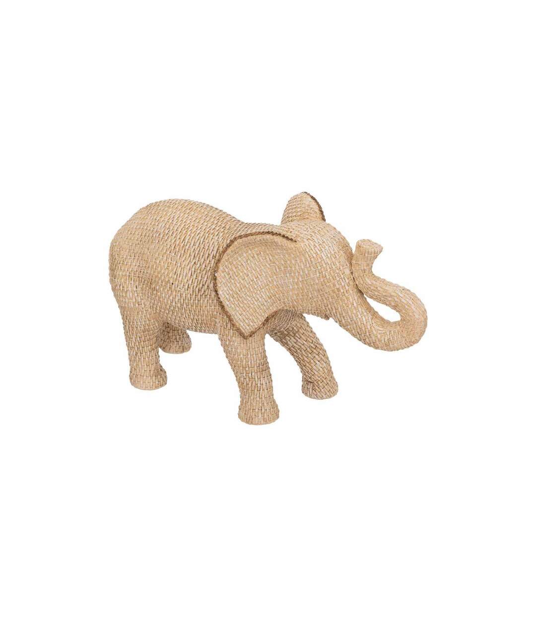 Statuette Déco Éléphant Kyra 30cm Naturel-1