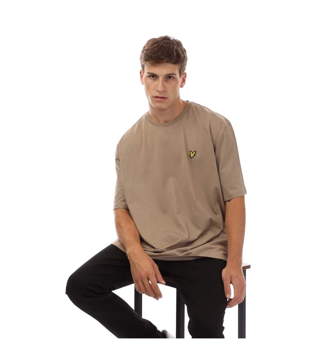 T-shirt Uni Homme Taupe Lyle & Scott-1