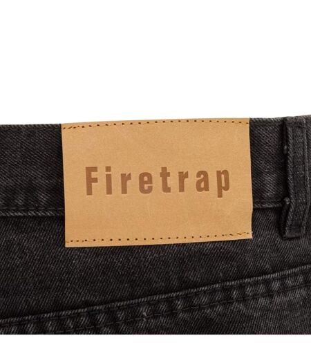Mens Denim Jeans Charcoal Firetrap