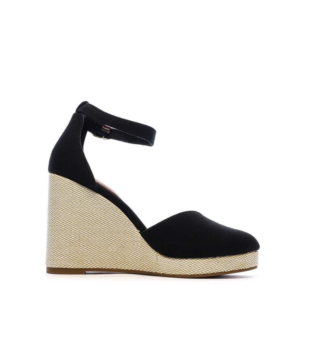 Sandales noires femme tommy hilfiger wedges-2