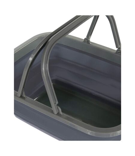 8l folding wash basin one size ebony grey Regatta