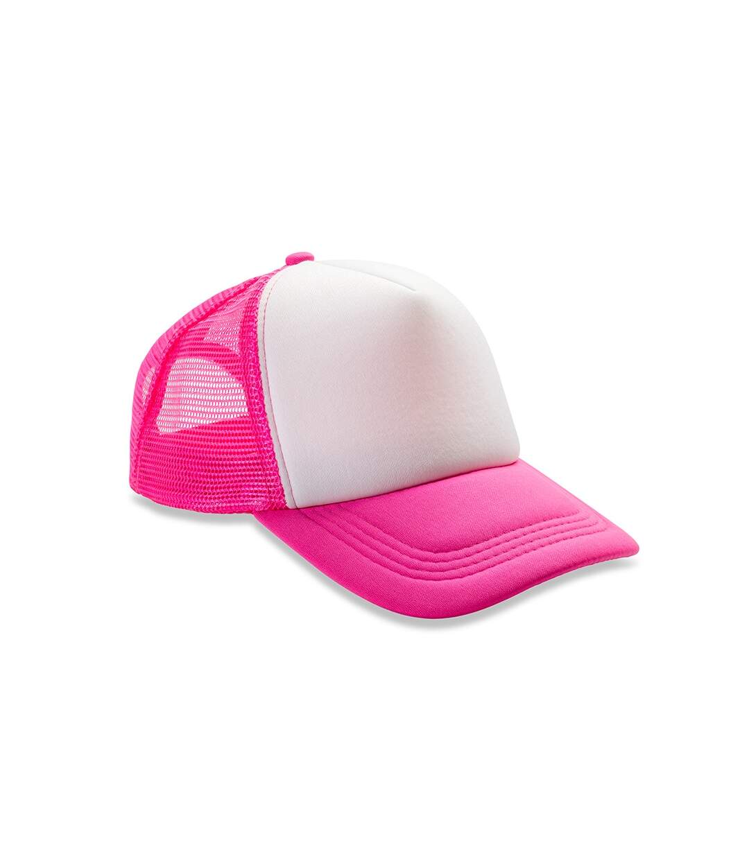 Casquette trucker core rose vif / blanc Result-1