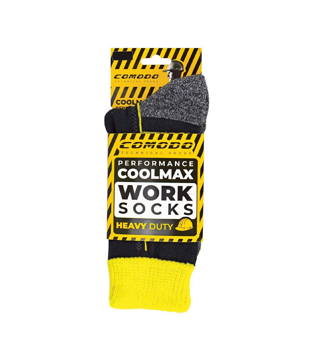 COMODO - 1 Paire Chaussettes Homme Travail Été Coolmax Sport-2