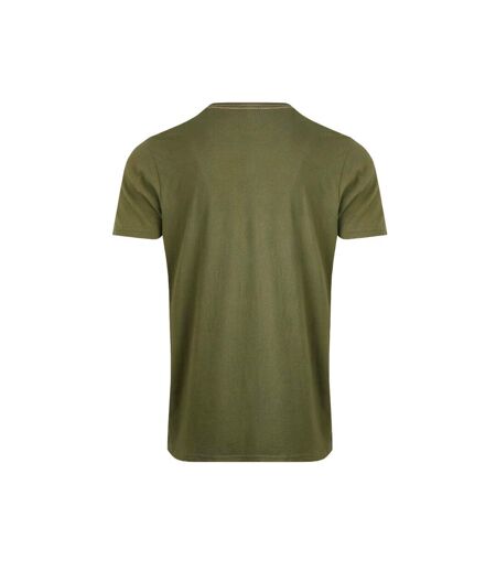 T-shirt homestead homme vert olive Weird Fish